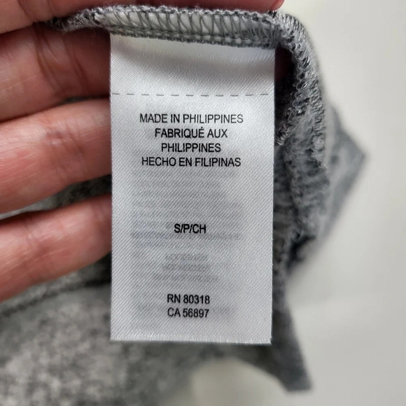 Lucky Brand Gray Space Dye Lightweight Sweater Sz S - Picture 7 of 12